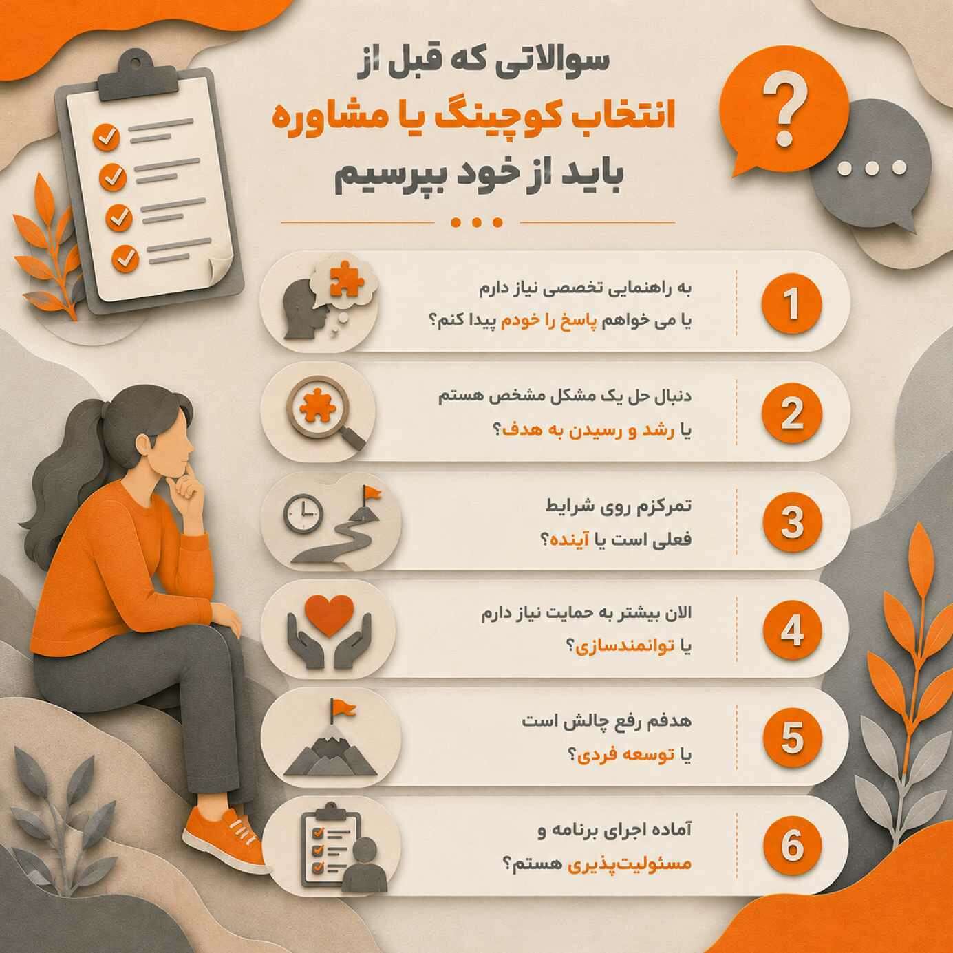 انتخاب کوچینگ و مشاوره